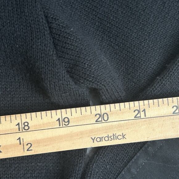 Vtg Citadel Sweater Mens L Black AB-458 Military Elbow Shoulder Patches V Neck - Picture 9 of 13